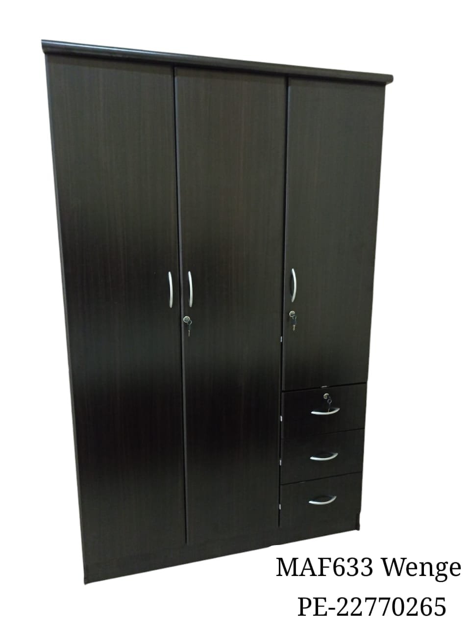 White 4-Door Wardrobe Open View – Brand Furniture Selling Dubai